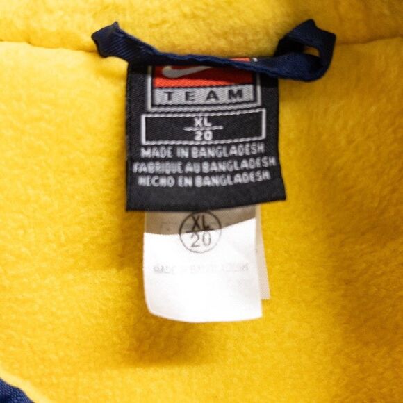 Nike Vintage Michigan Wolverines Jacket Women’s XL Fleece Lined Hooded Full Zip - Picture 7 of 12